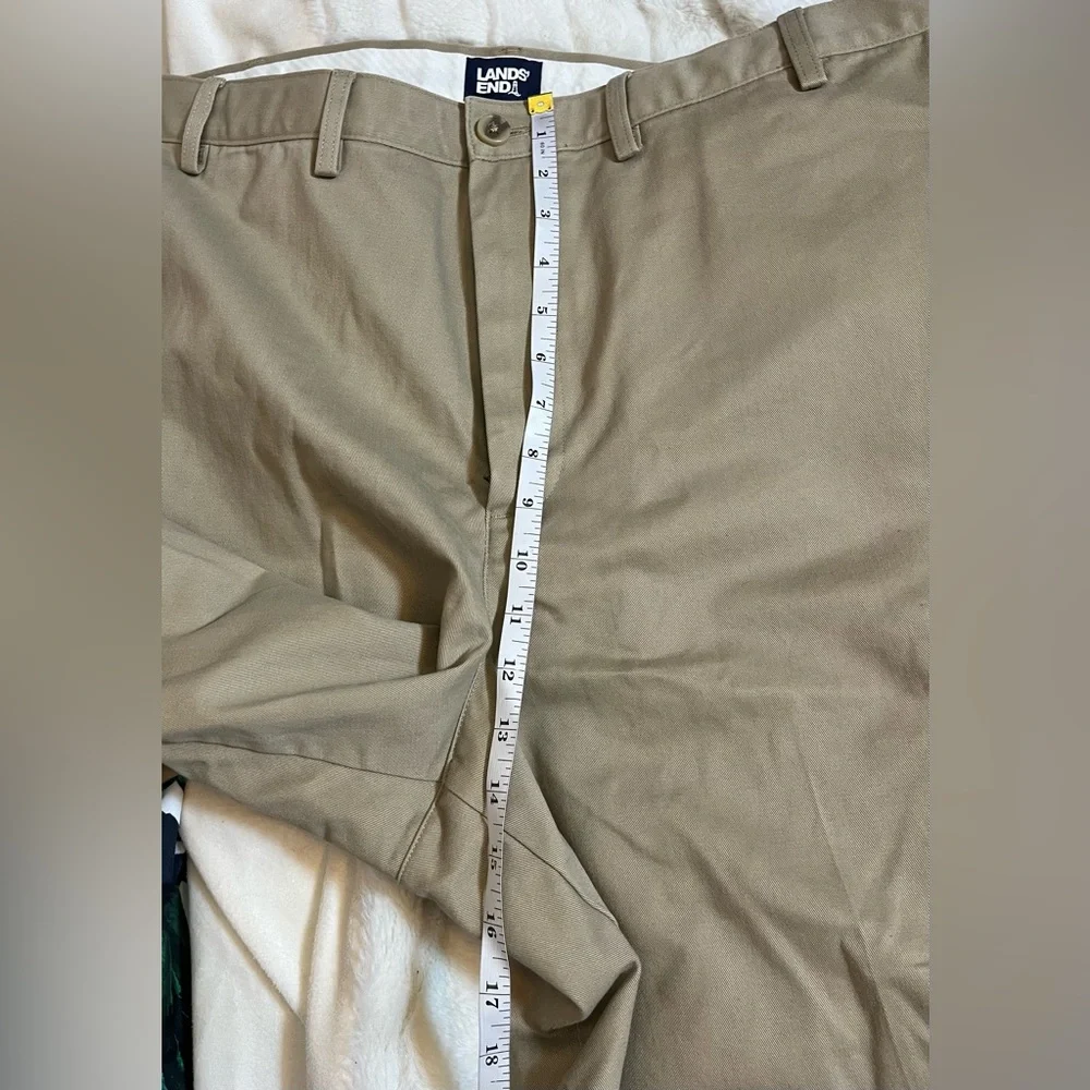Lands End Men 44T Tan Khaki Shorts Traditional Fit Minimal Preppy Classic Spring